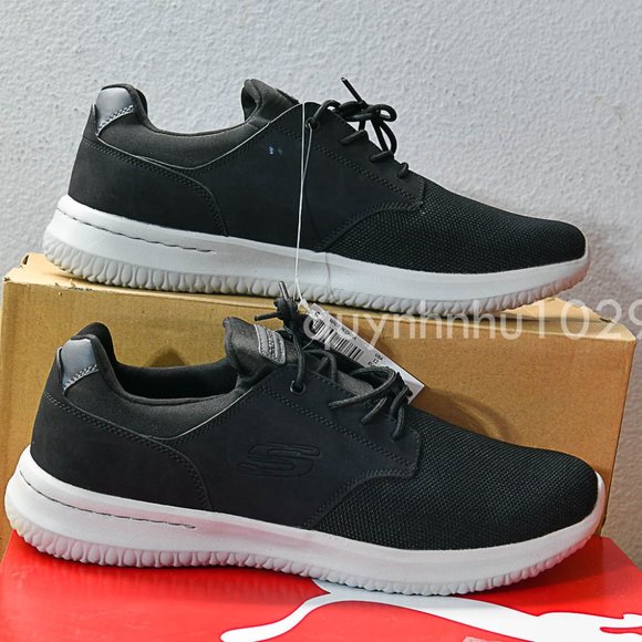 Skechers Men's Delson Shoe IN BLACK - Picture 2 of 5